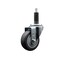 Service Caster 3.5'' SS Thermoplastic Rubber Wheel Swivel 1'' Expanding Stem Caster SCC-SSEX20S3514-TPRB-1 - alternate 1